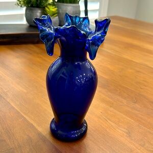 Vintage Cobalt Blue Vase